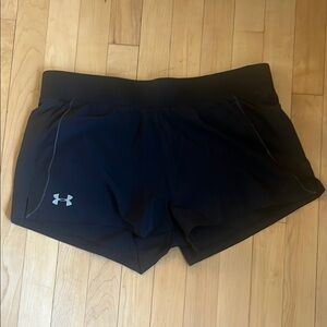 Under Armour Black Athletic Shorts Moisture-Wicking Performance